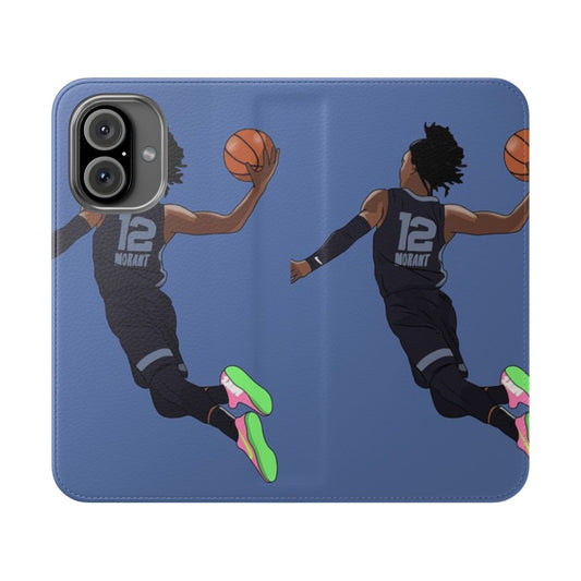 Ja Morant Inspired Basketball Flip Cover Phone Case