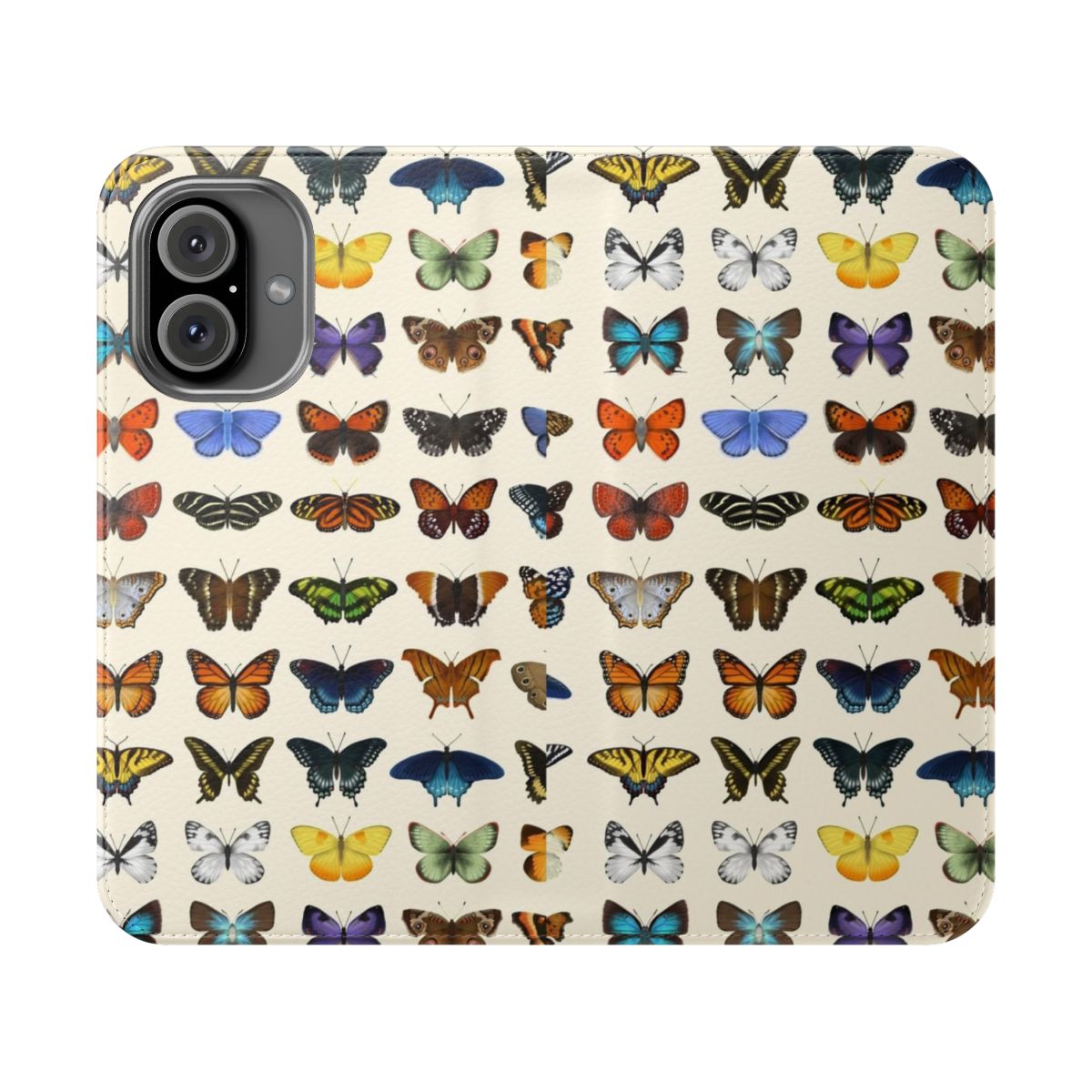 Butterflies of North America phone case with colorful insect graphic art