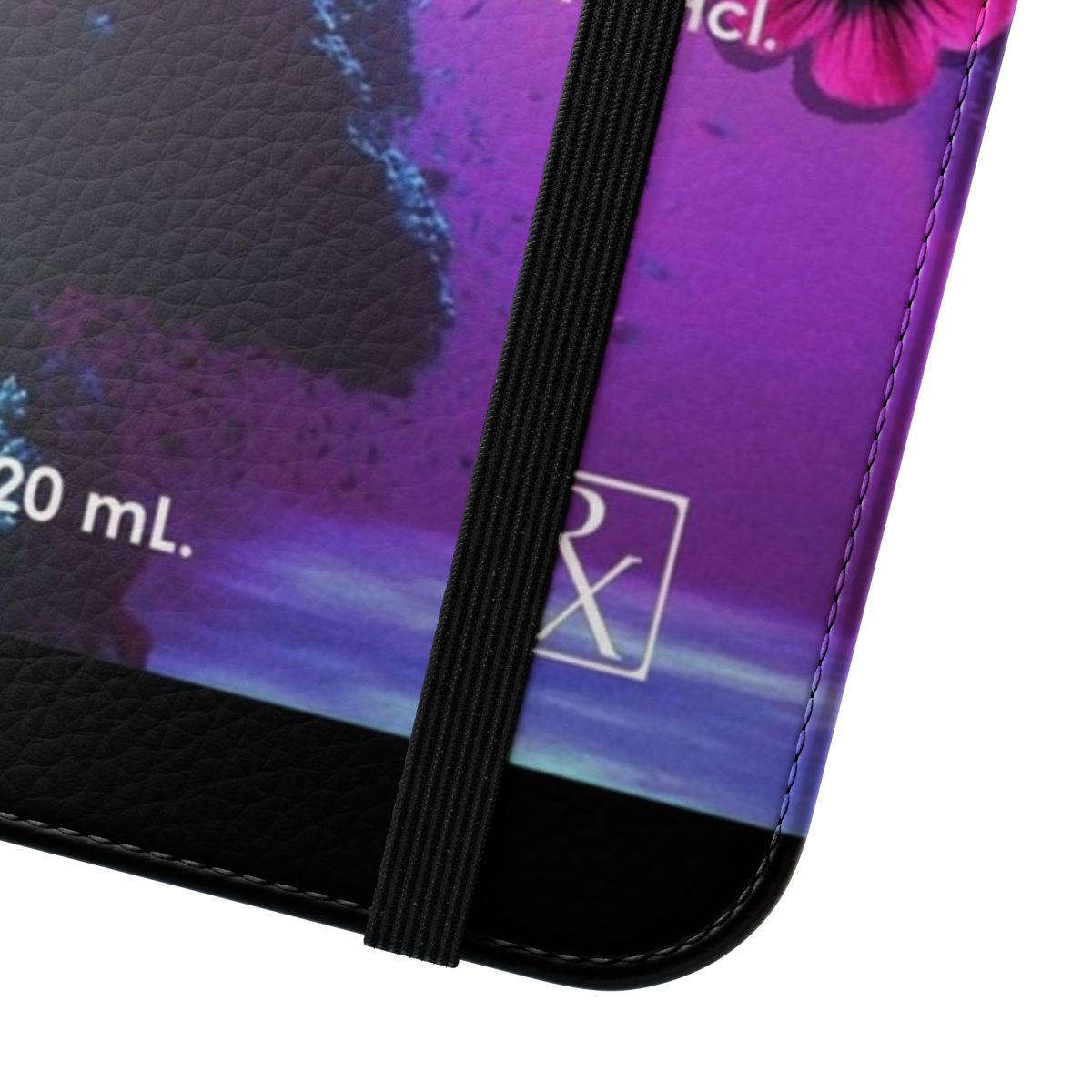 A stylish and trendy purple dream vaporwave-inspired phone case. - Close Up