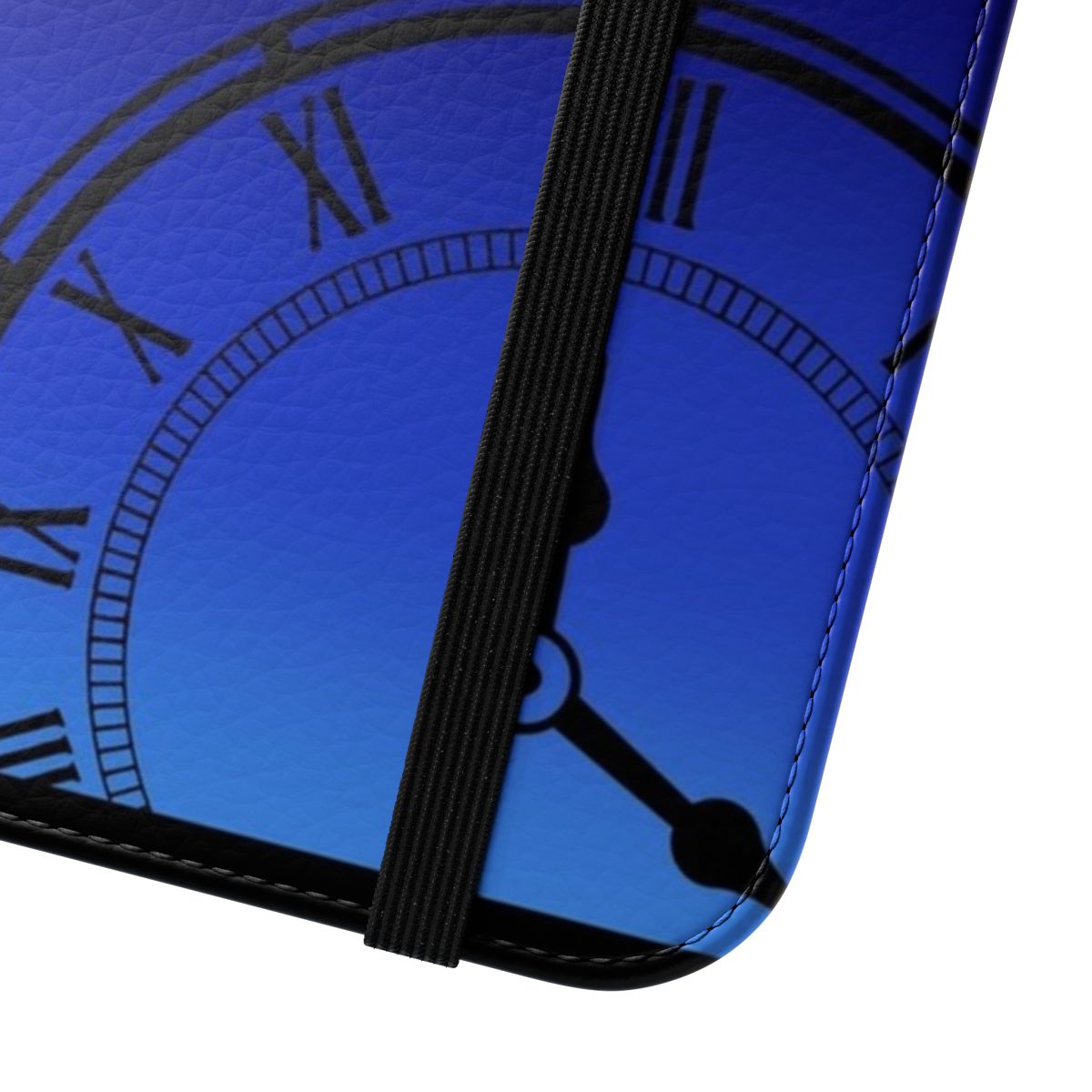 Persona 3 inspired flip cover phone case with clock design - Close Up