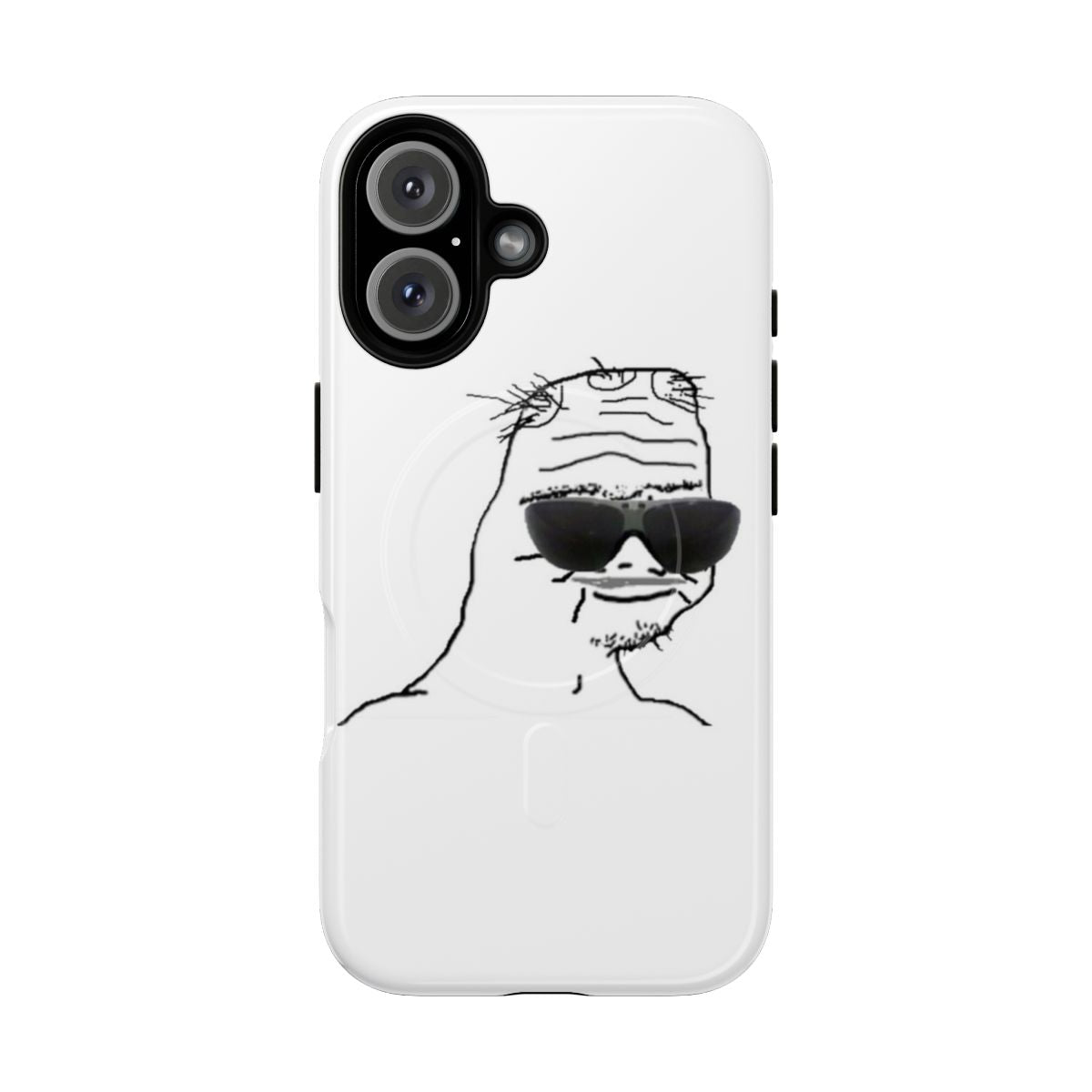 Wojak meme phone case with magnetic and tough protection