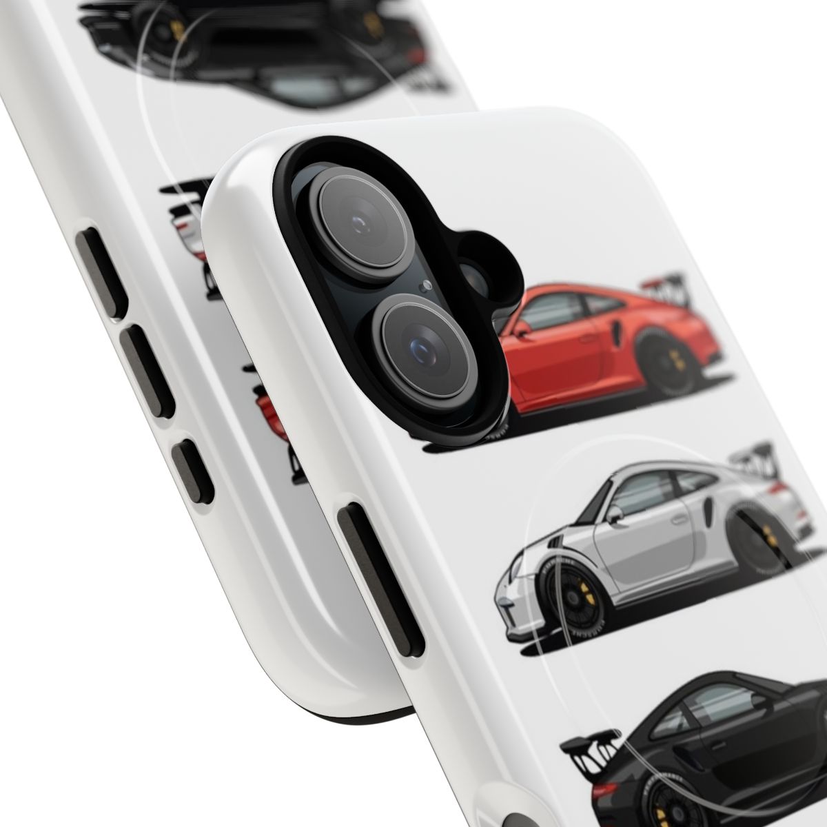 Stylish Porsche 911 GT3 RS inspired magnetic phone cases - Detail