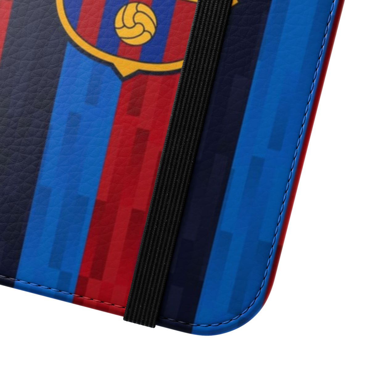 Barcelona inspired soccer/football flip phone case - Close Up