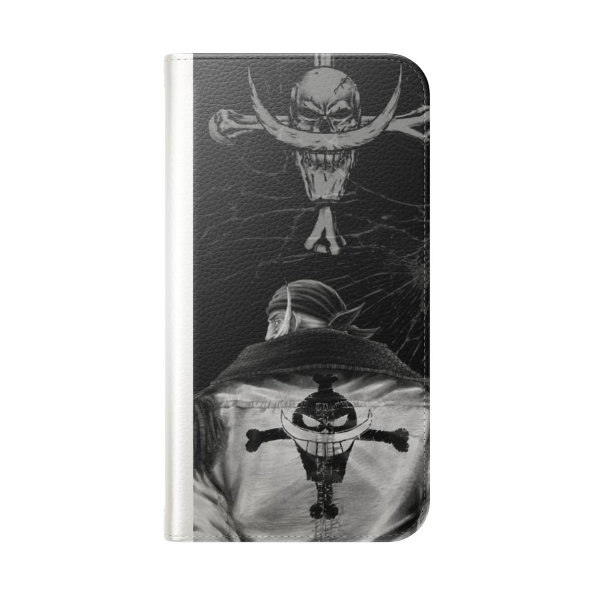 Whitebeard Flip Cover Phone Case - One Piece Anime Merchandise - Folded Back