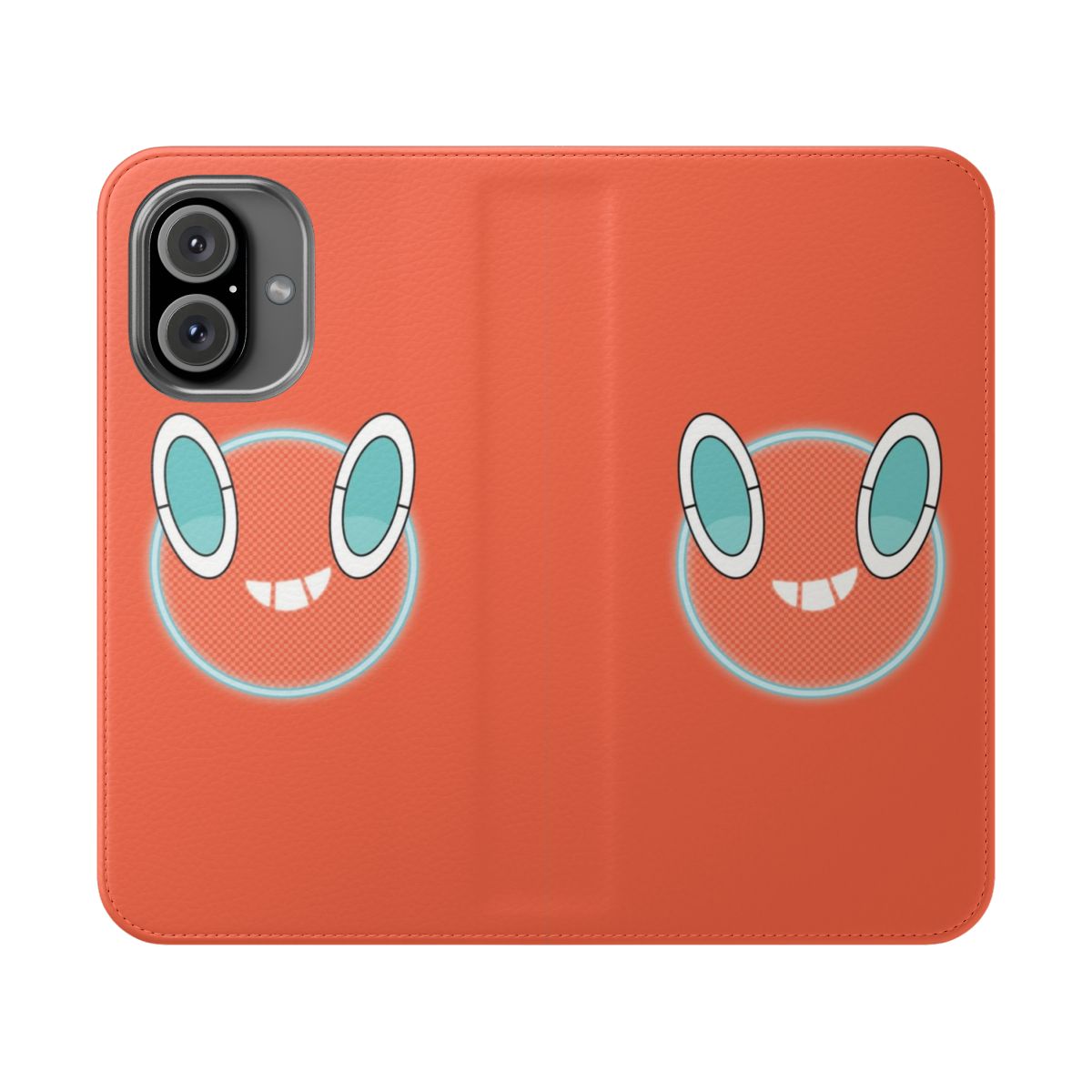 Rotom-themed flip cover phone case for Galar region inspired by Pokemon