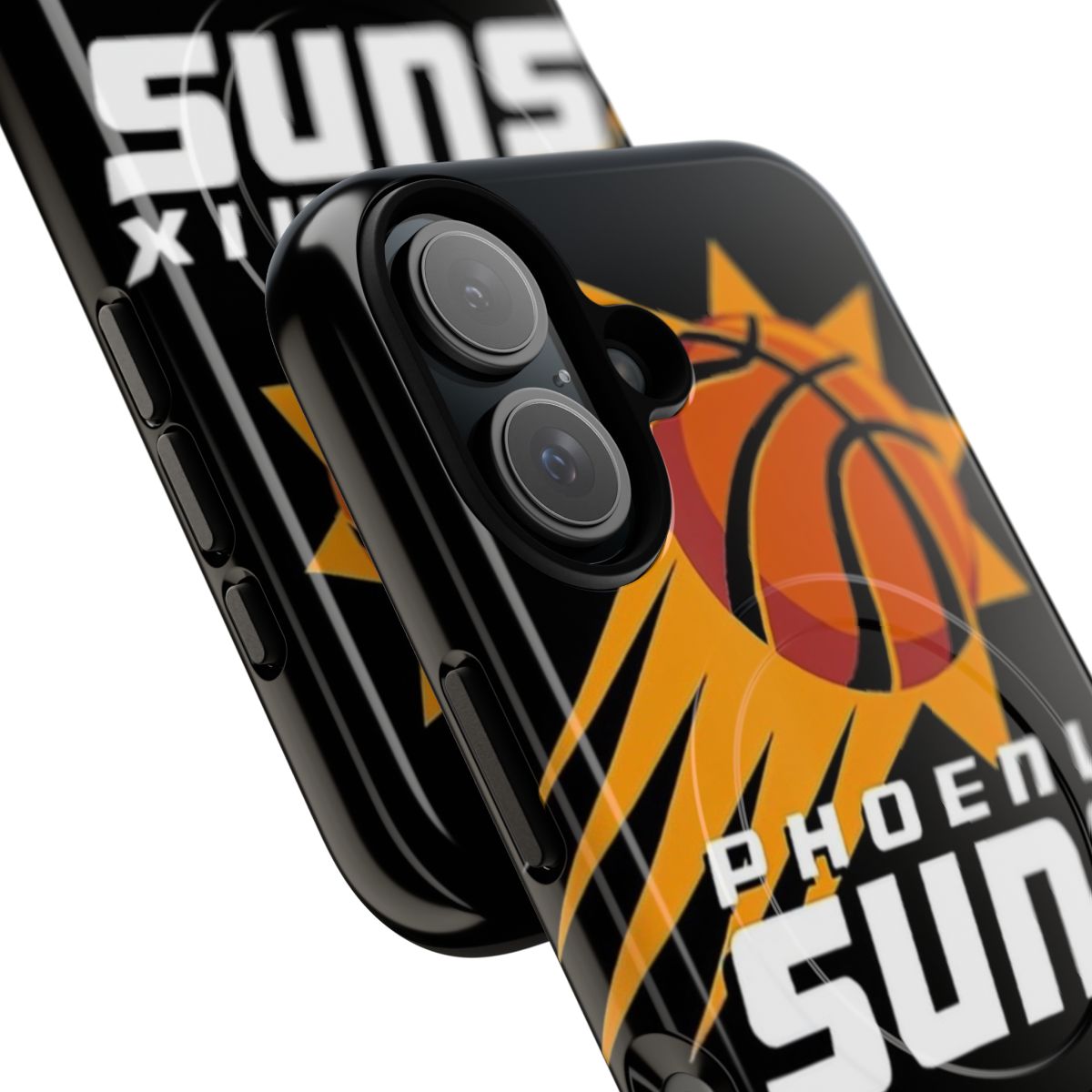 Vibrant Phoenix Suns-inspired phone case with The Valley City jersey design - Detail