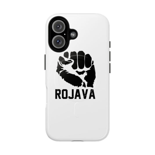 Magnetic tough phone case with kurdish, kurdistan, and rojava inspired design