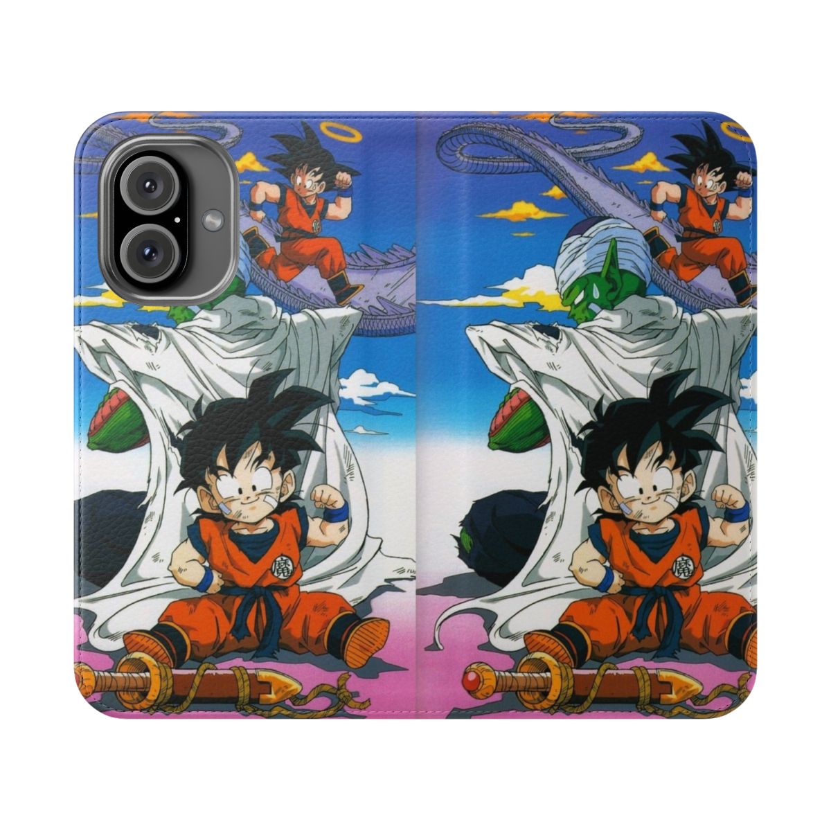 Dragon Ball Z inspired flip cover phone case