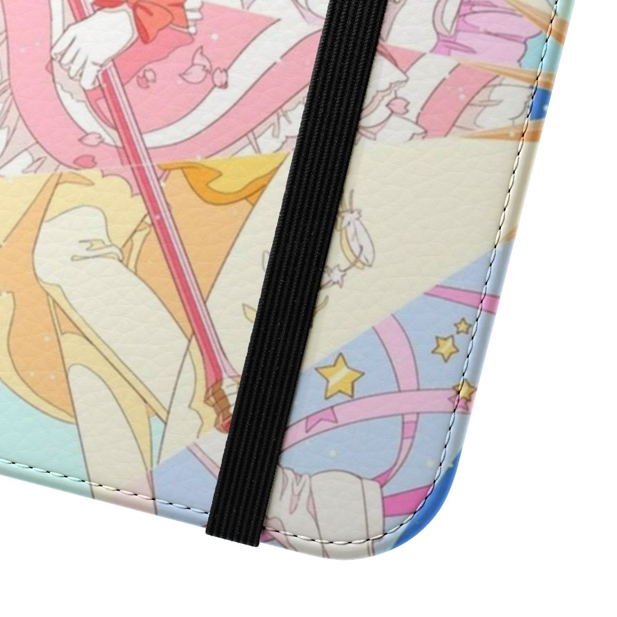 Cardcaptor Sakura and Kero Chan inspired flip cover phone case - Close Up