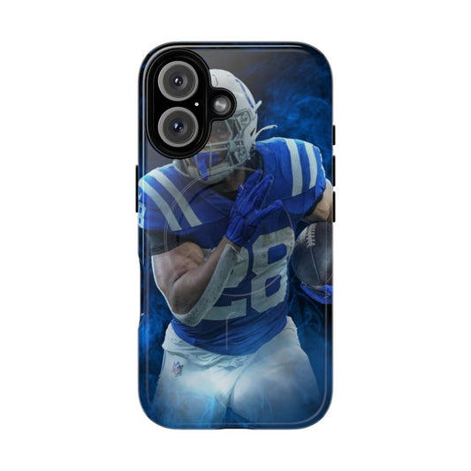 Indianapolis Colts Sports Art Magnetic Tough Phone Case featuring Jonathan Taylor