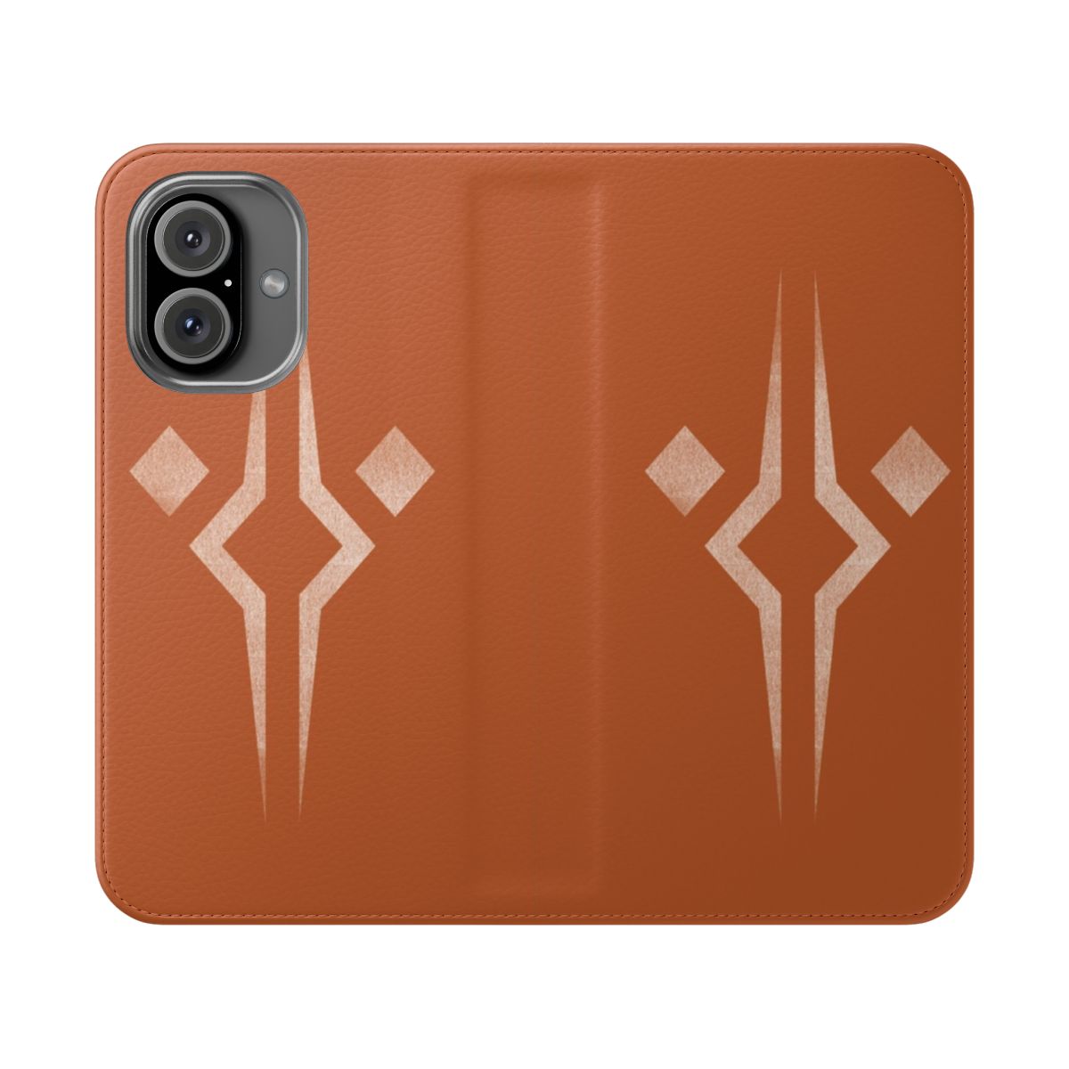 Flip cover phone case with Ahsoka Tano-inspired design