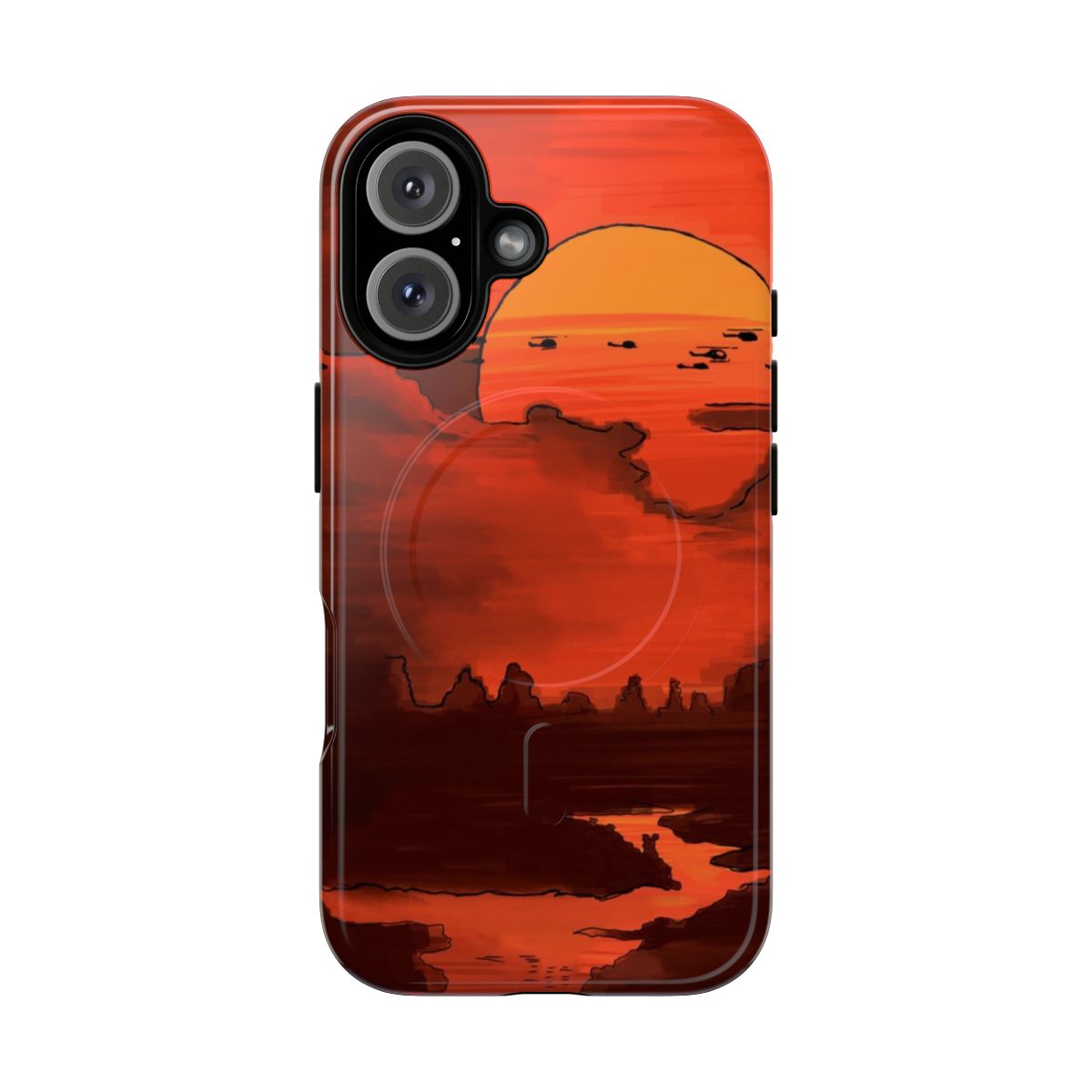 Vintage illustration of Apocalypse Now movie on a phone case