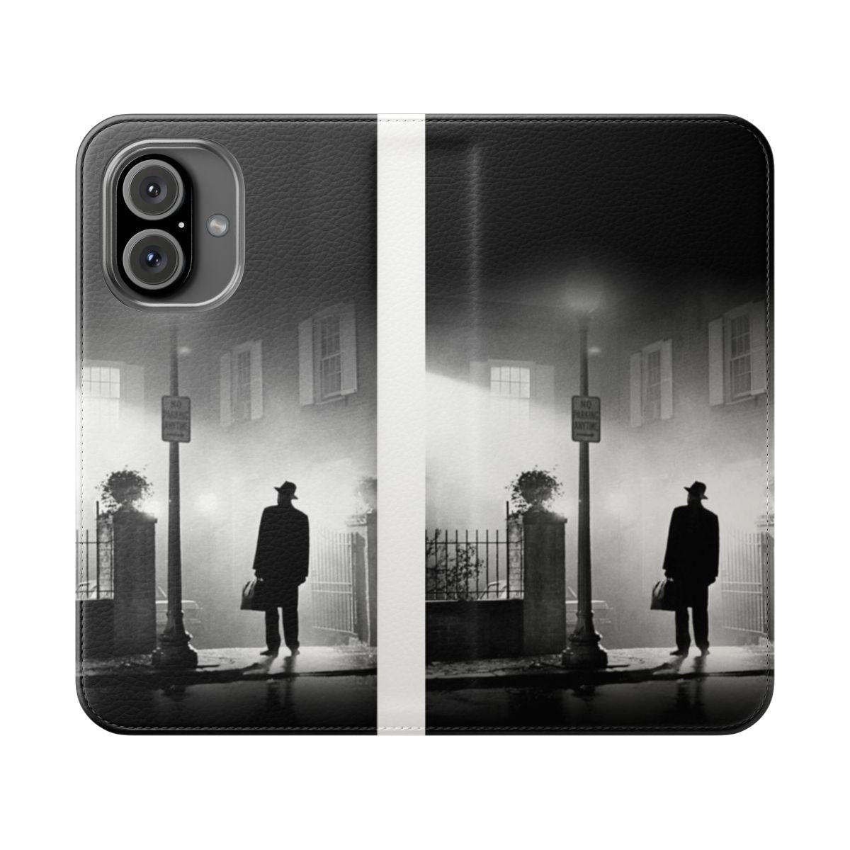 Haunting Exorcist-Inspired Phone Case with Eerie Design