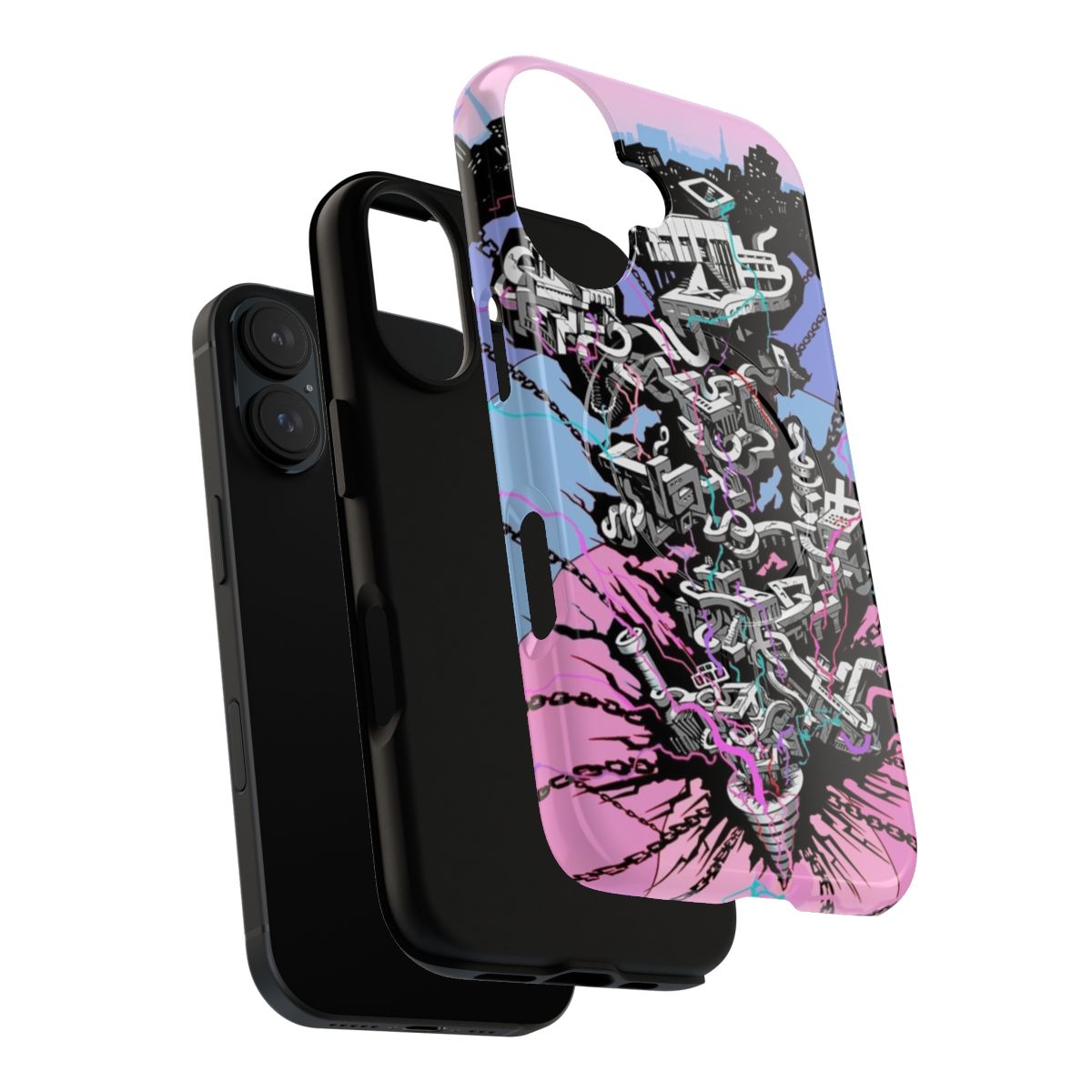 Pastel Mementos Loading Screen Magnetic Tough Phone Case for Persona 5 fans - Layers