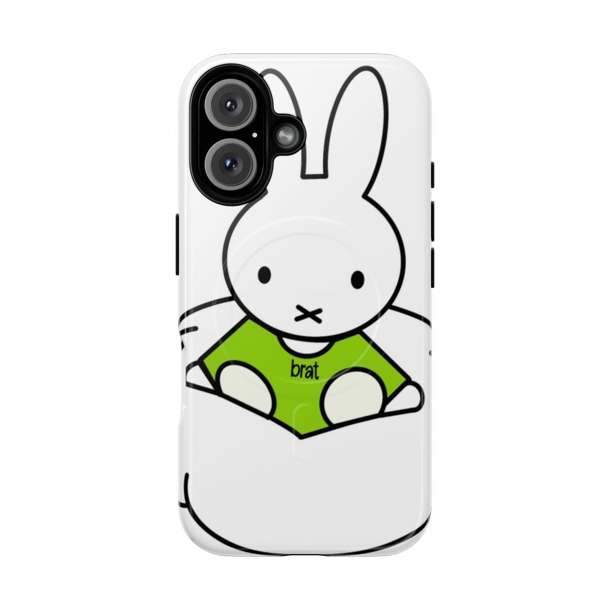 Brat-inspired Miffy-themed magnetic tough phone case