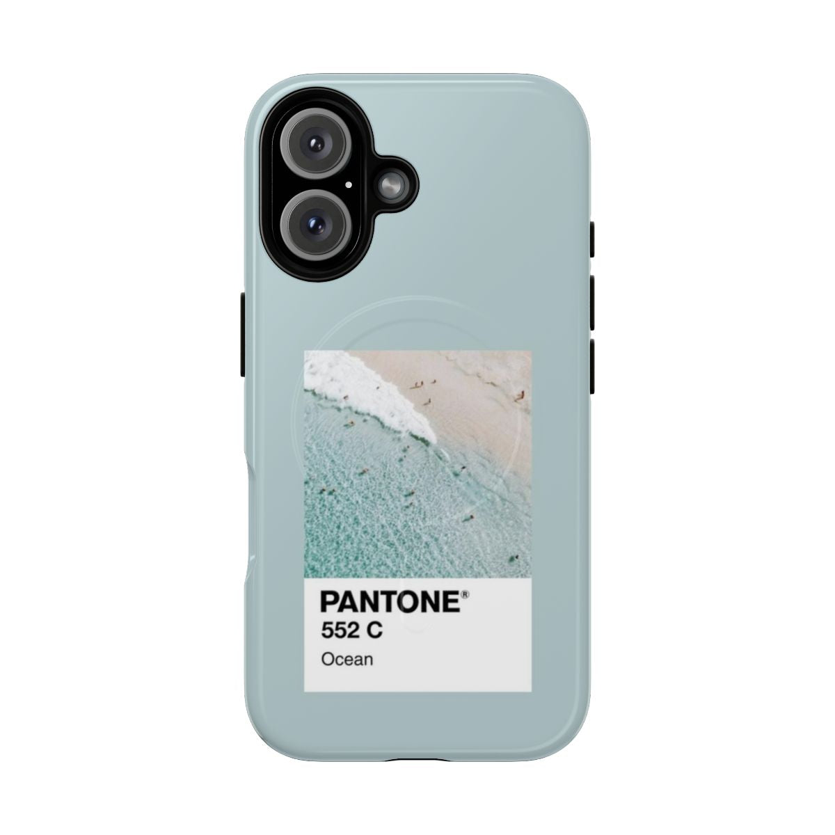 Pantone Ocean Magnetic Tough Phone Case with Ocean Waves Design