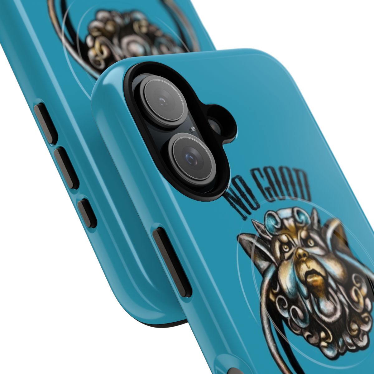 Magnetic tough phone case with labyrinth-inspired design - Detail