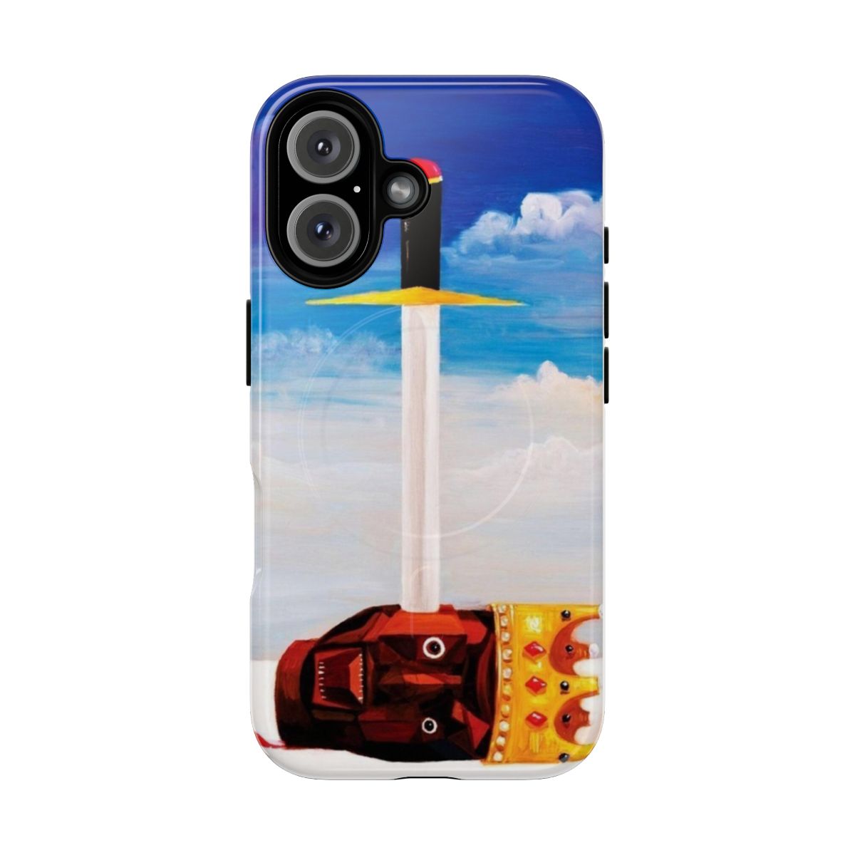 Magnetic tough phone case featuring the MBDTF album cover design