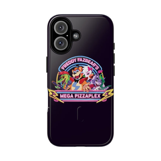 Durable and customizable phone case featuring characters and elements from the FNAF Security Breach video game.