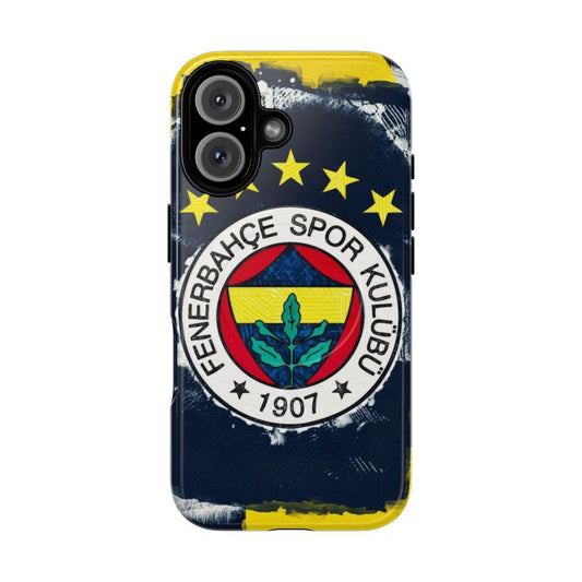 Fenerbahçe 5 star logo on a tough, magnetic phone case