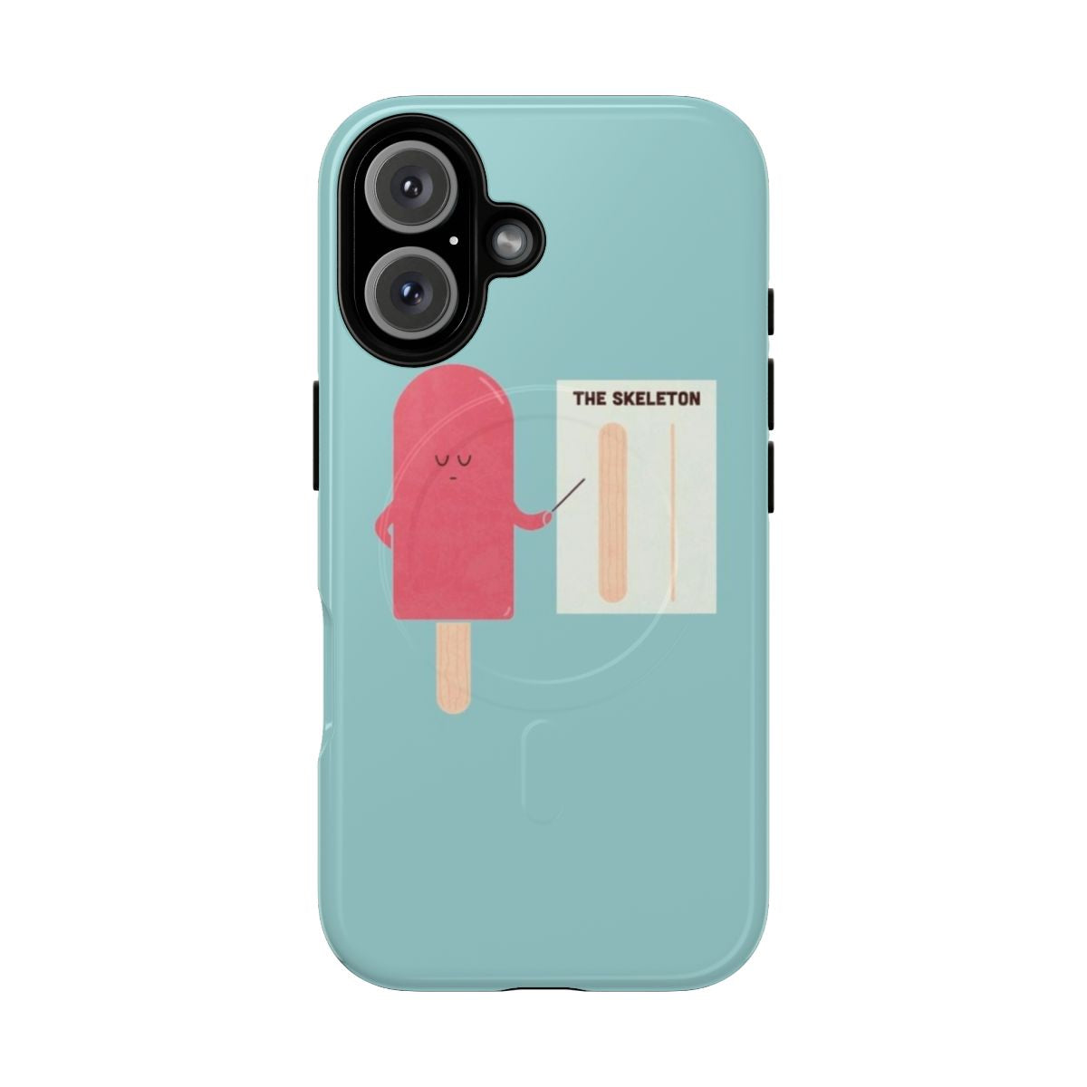 Anatomical phone cases featuring humorous imagery and magnetic closures