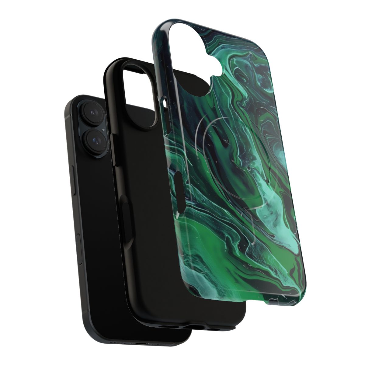 Nebula marble pattern phone case with a sleek, minimal design - Layers