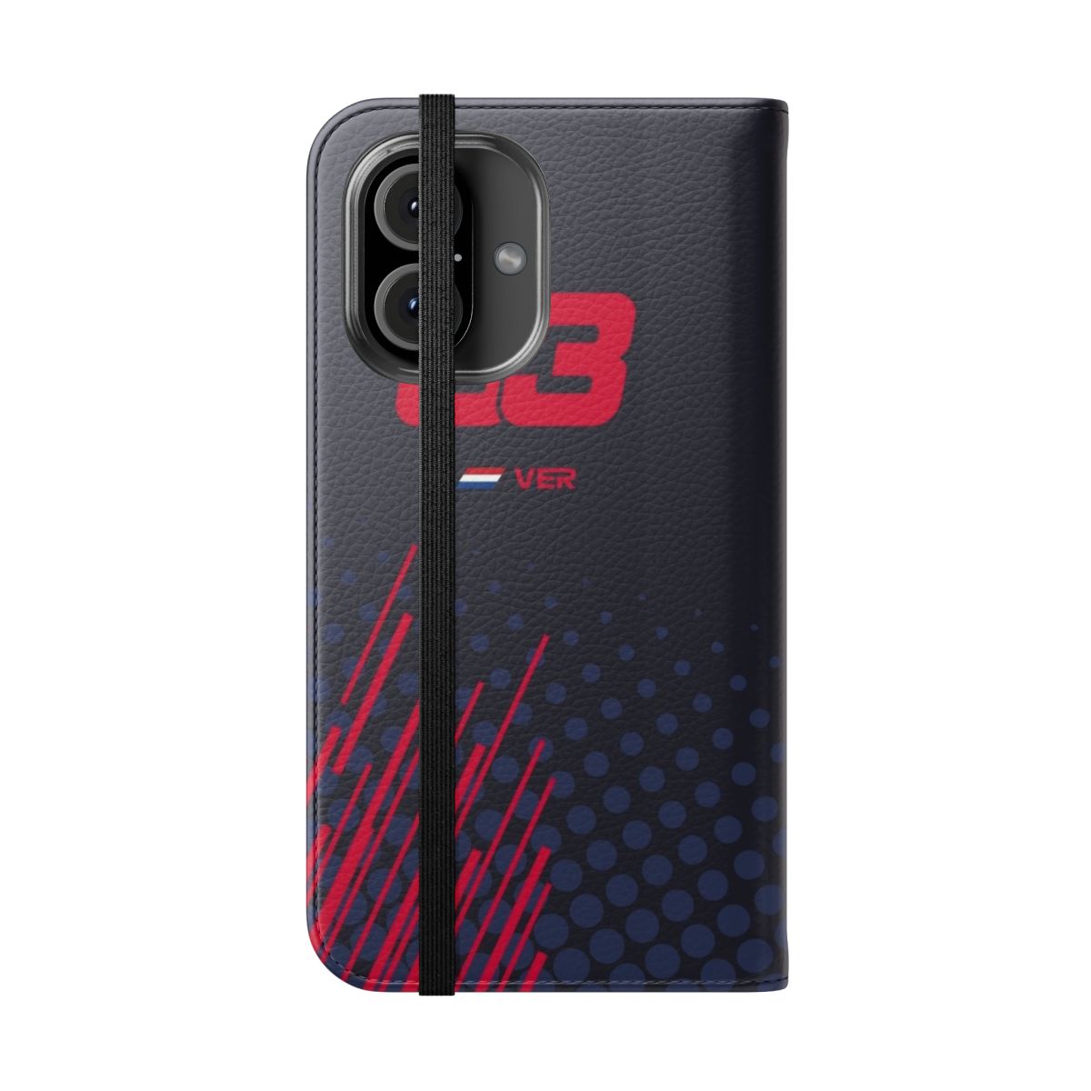 Max Verstappen Inspired Formula One Flip Cover Phone Case - Folded Front