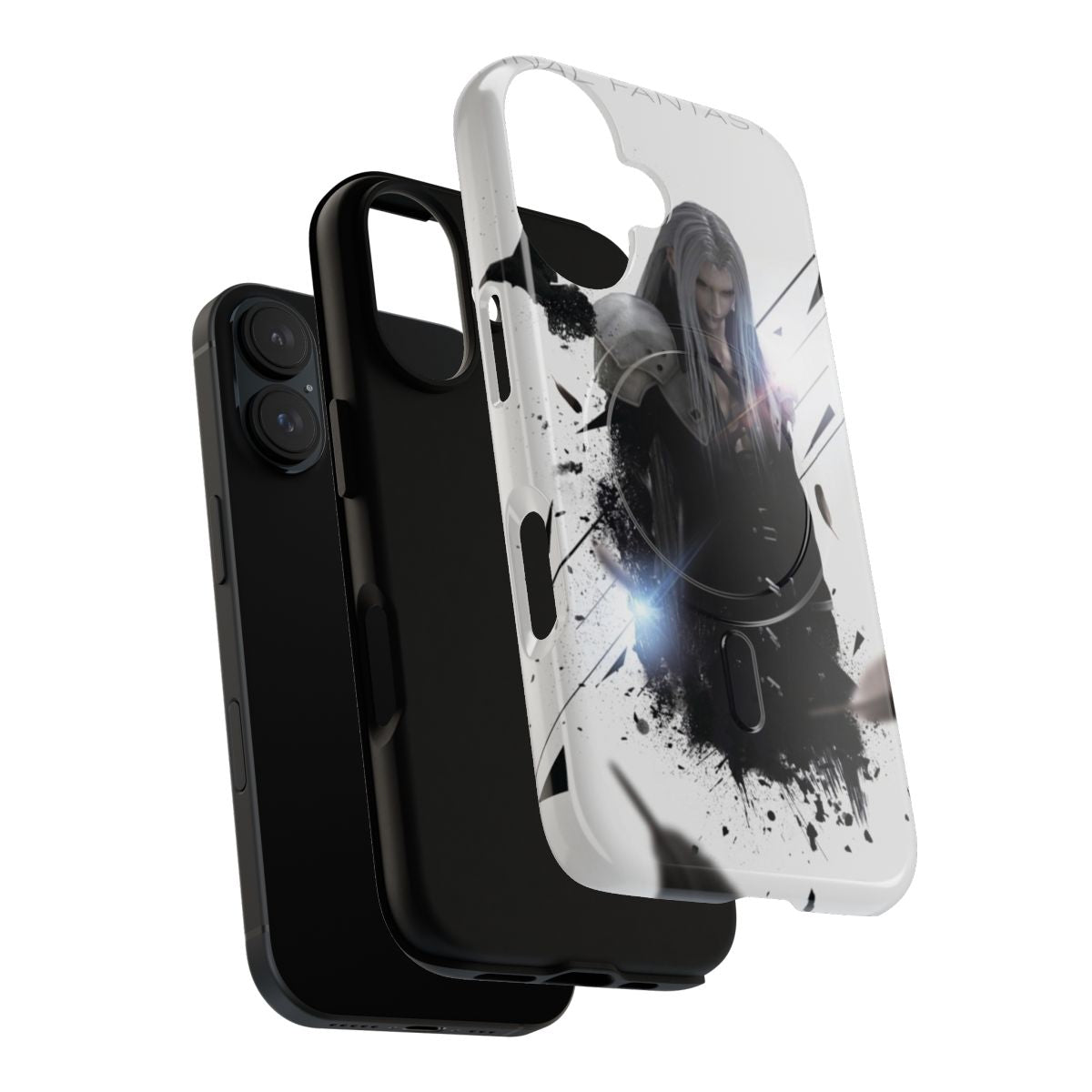 Sephiroth-themed magnetic phone case with tough protection for Final Fantasy enthusiasts - Layers