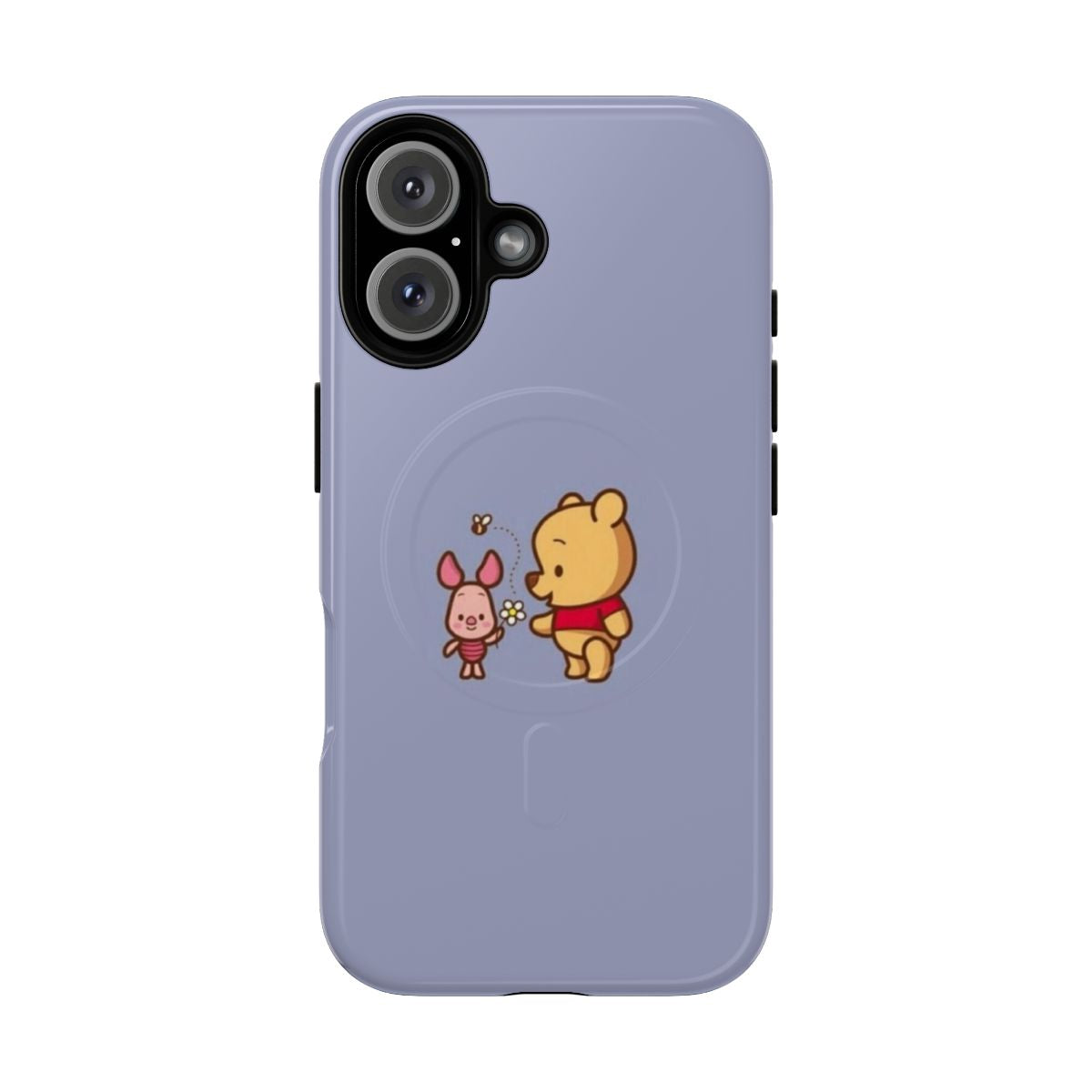 Magnetic tough phone case with Winnie the Pooh and Piglet illustration