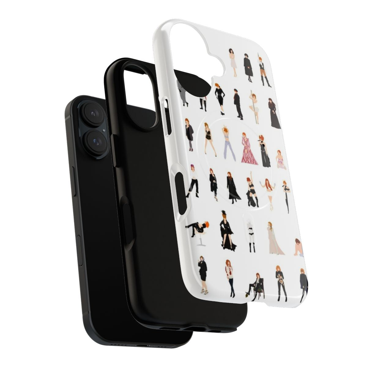 Mylene Farmer-inspired magnetic tough phone case designed by MaxFrackowiak - Layers