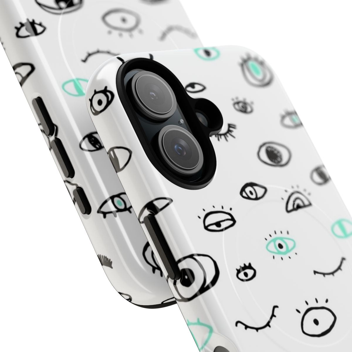 Stylish magnetic phone case with abstract, minimalist design - Detail