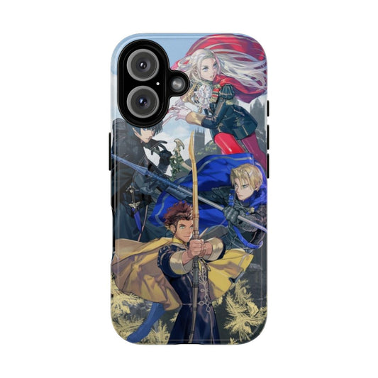 Magnetic phone case featuring characters from the popular Fire Emblem: Three Houses game