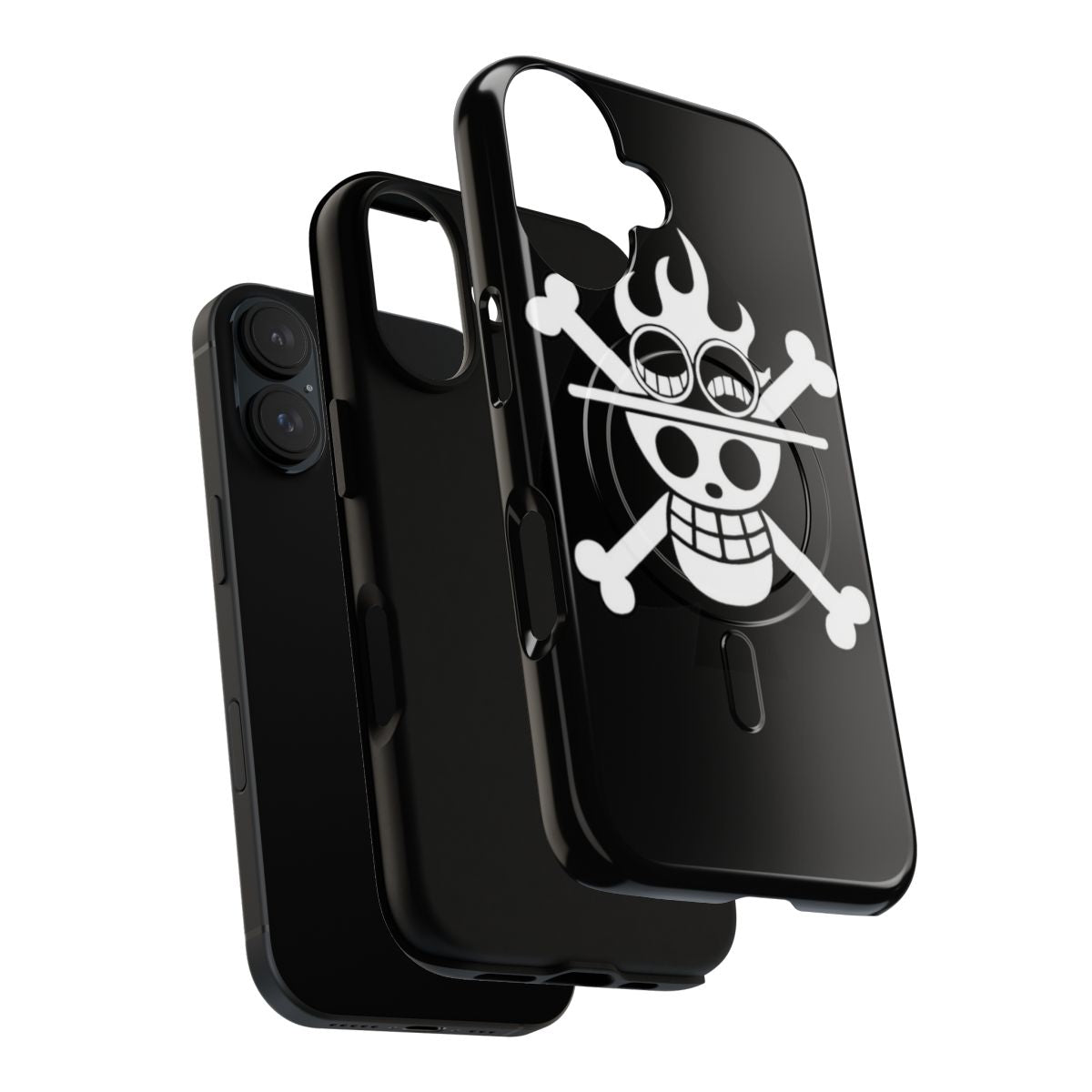 Portgas D. Ace inspired phone case featuring the iconic logo from the anime/manga One Piece - Layers