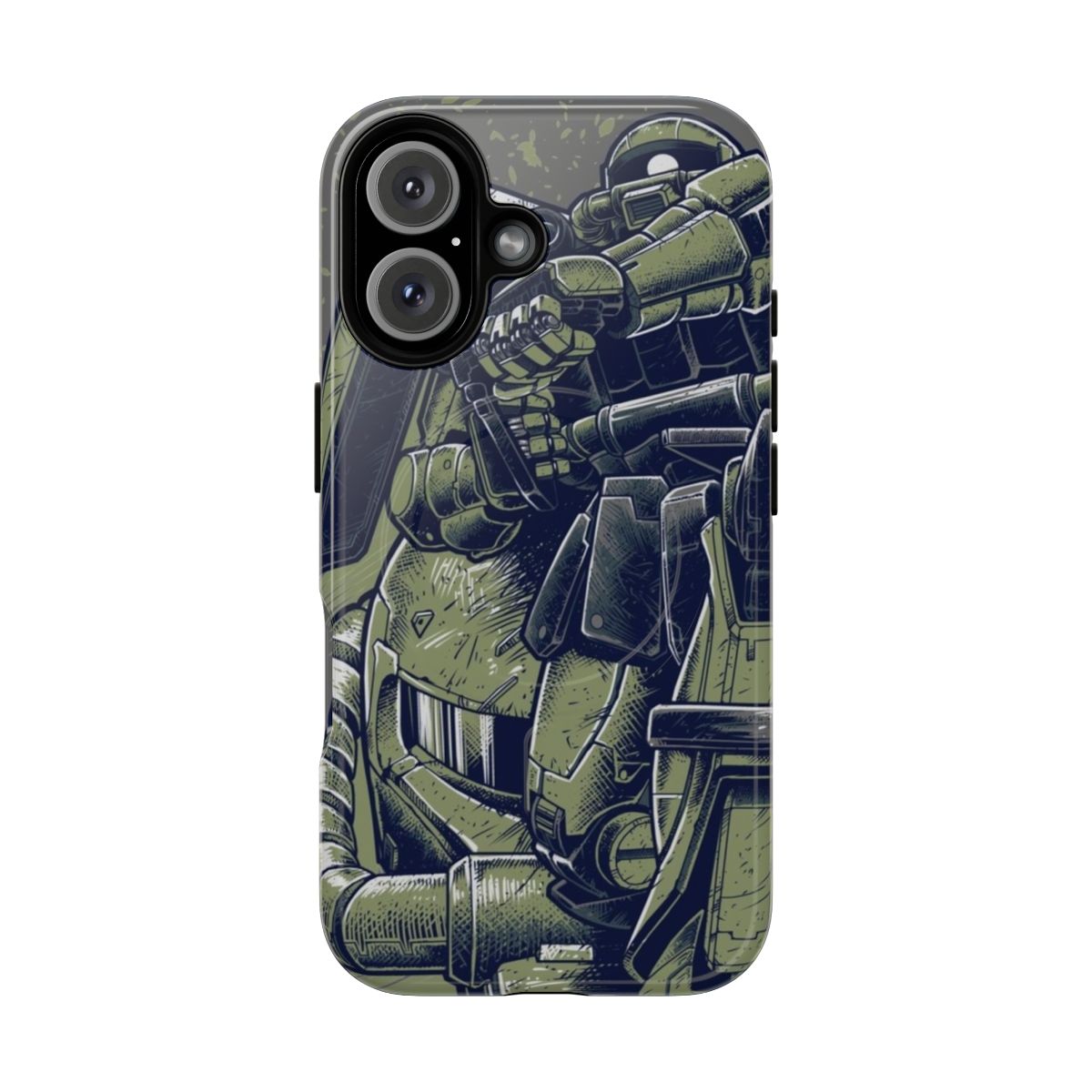 Gundam Zaku-inspired magnetic tough phone case