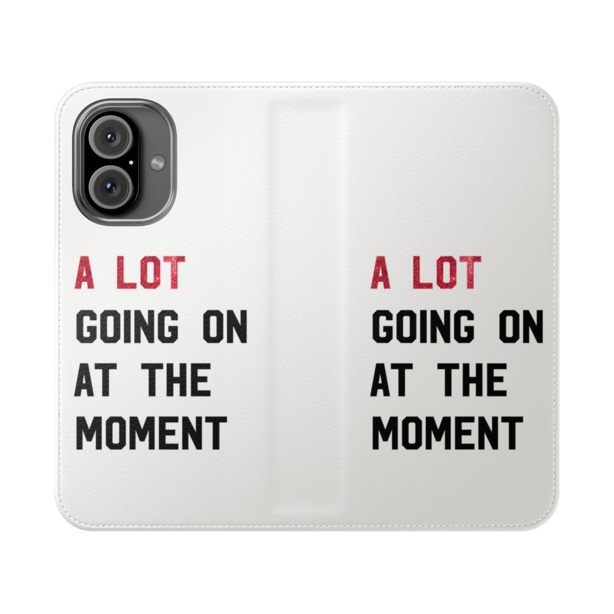 Customizable flip phone case featuring Taylor Swift's song lyrics and album imagery