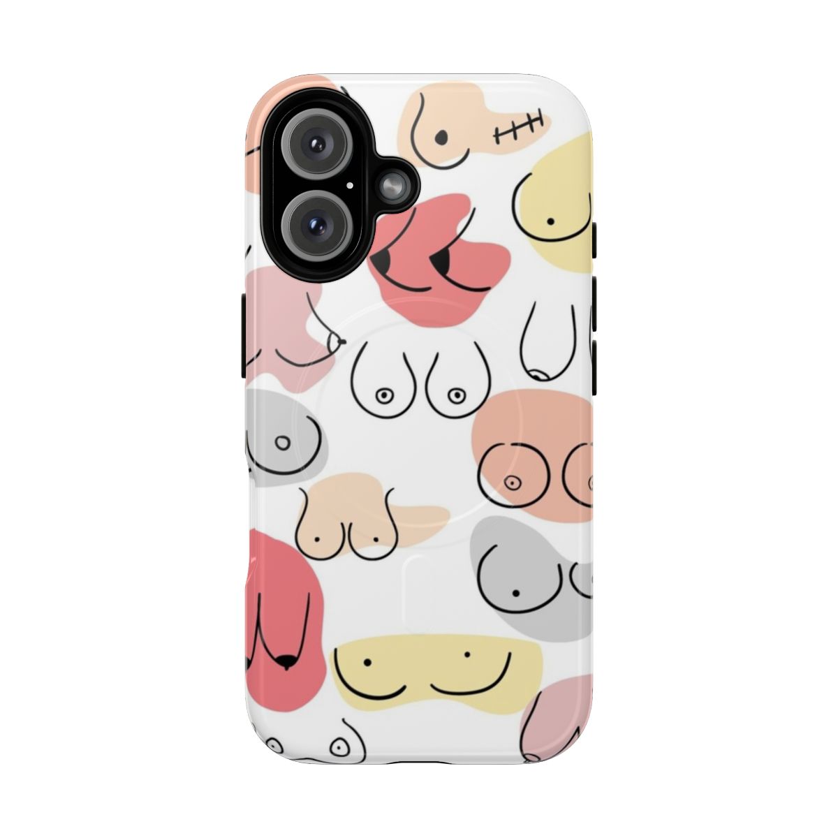 Artistic phone case featuring a design that celebrates the female form.