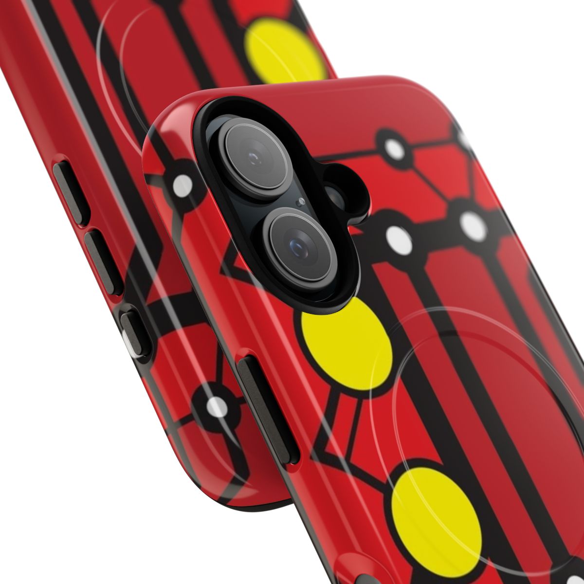 Superhero-themed magnetic phone case with a tough, protective design - Detail