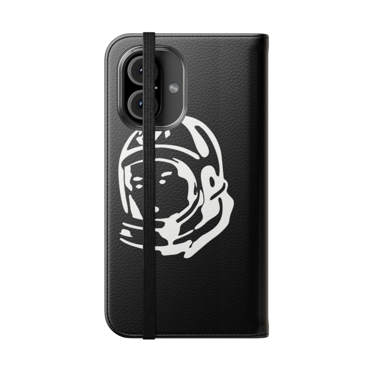 Stylish phone case with a digital drawing design inspired by the Billionaire Boys Club brand - Folded Front