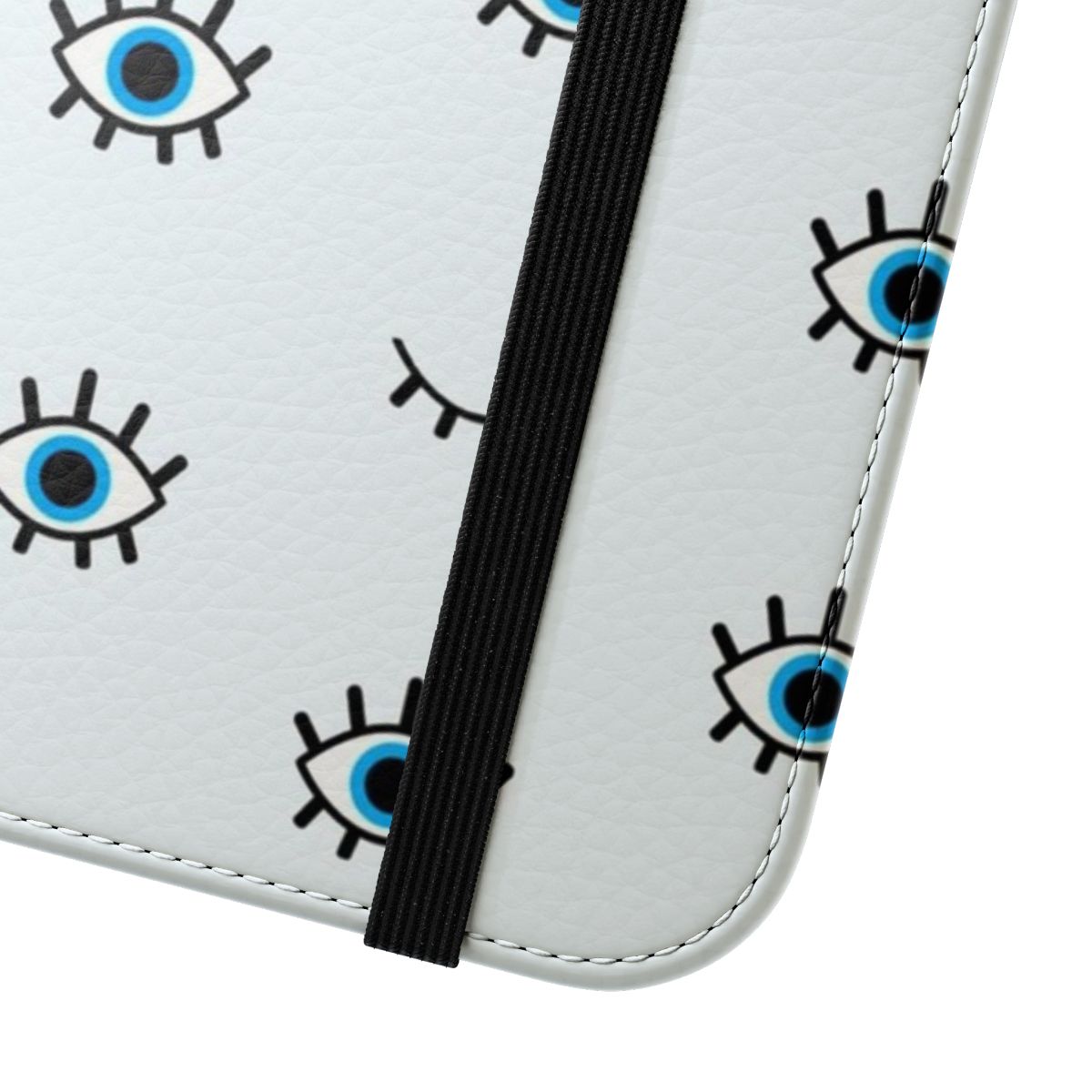 Sleek and stylish phone case featuring a minimalist eye design in a magical, occult, and esoteric style. - Close Up