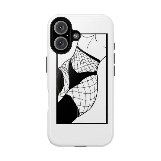 Magnetic tough phone cases featuring anime, ecchi, and hentai-inspired designs for fans.