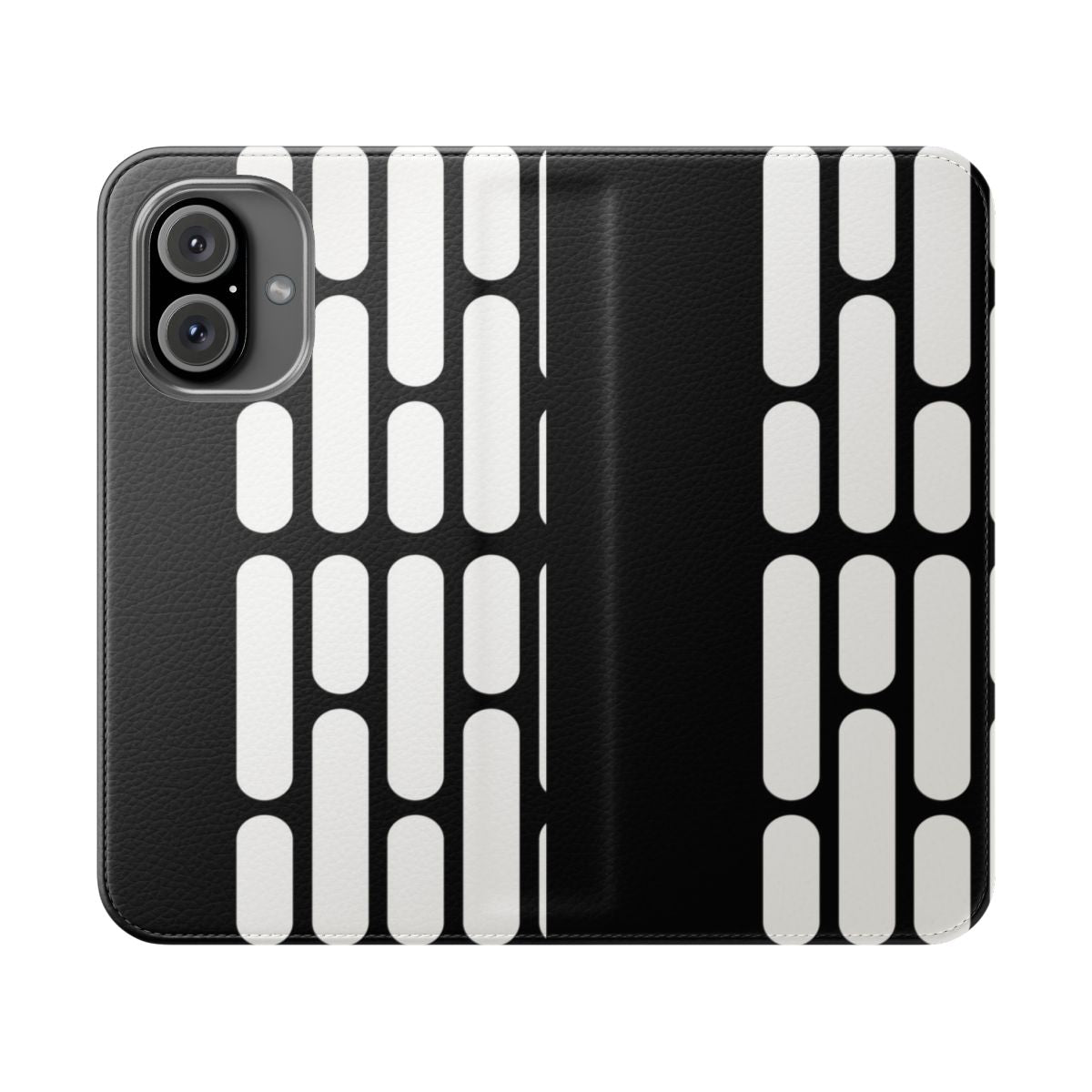 Sci-Fi Inspired Flip Cover Phone Case with Star Wars-Themed Design