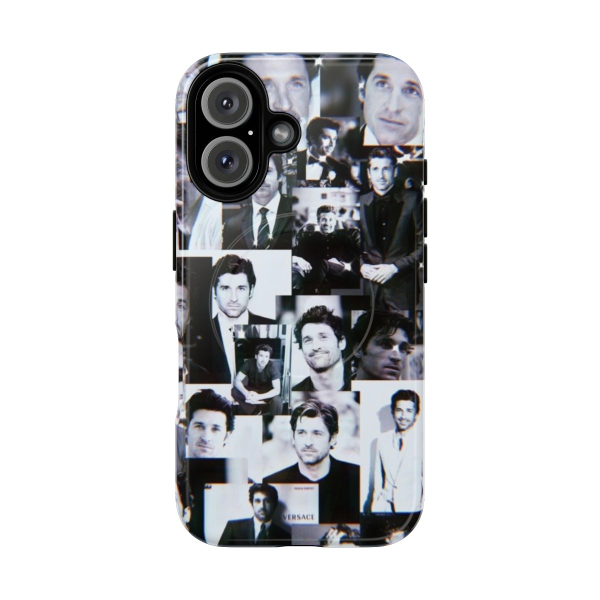 Collage-inspired magnetic tough cases featuring Patrick Dempsey from Grey's Anatomy