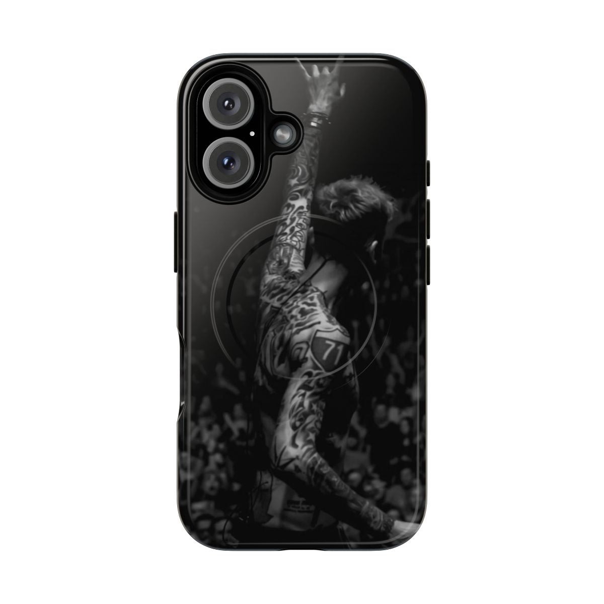 Magnetic tough phone case with rapper, music artist design