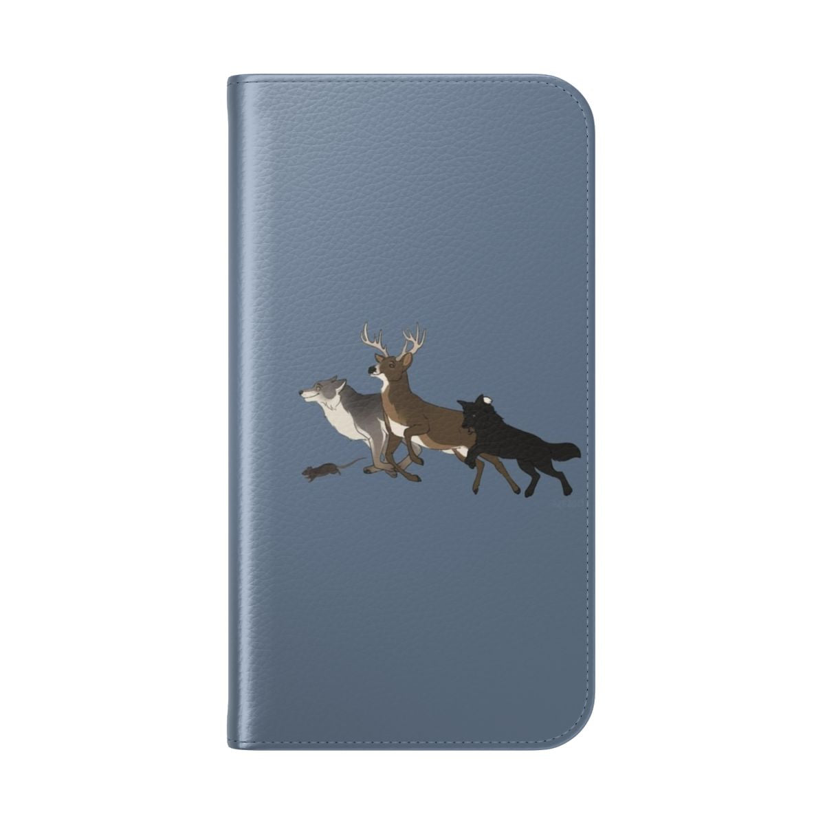 Marauders-inspired flip cover phone case with magical design - Folded Back