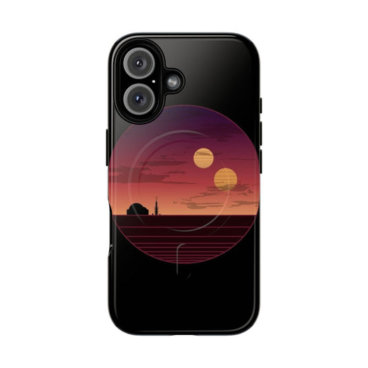 Magnetic tough phone case featuring the iconic binary sunset from Star Wars