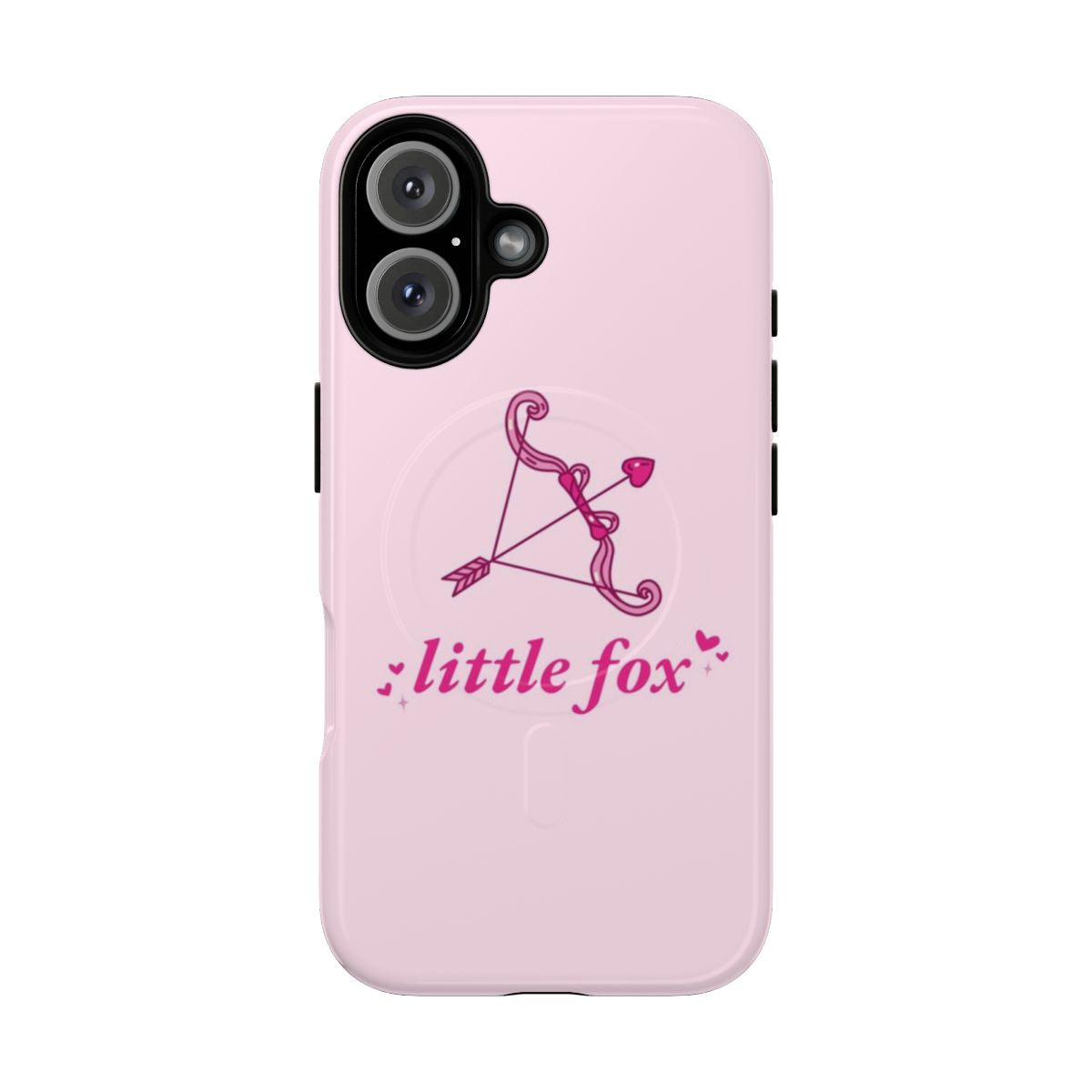 A pastel-colored magnetic tough phone case featuring the book cover of "Little Fox - Once Upon a Broken Heart"