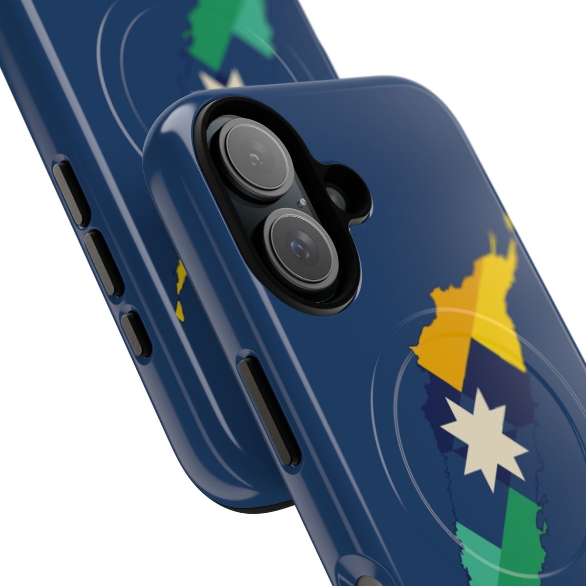 Appalachian Pride Magnetic Tough Phone Case featuring a regional flag design - Detail