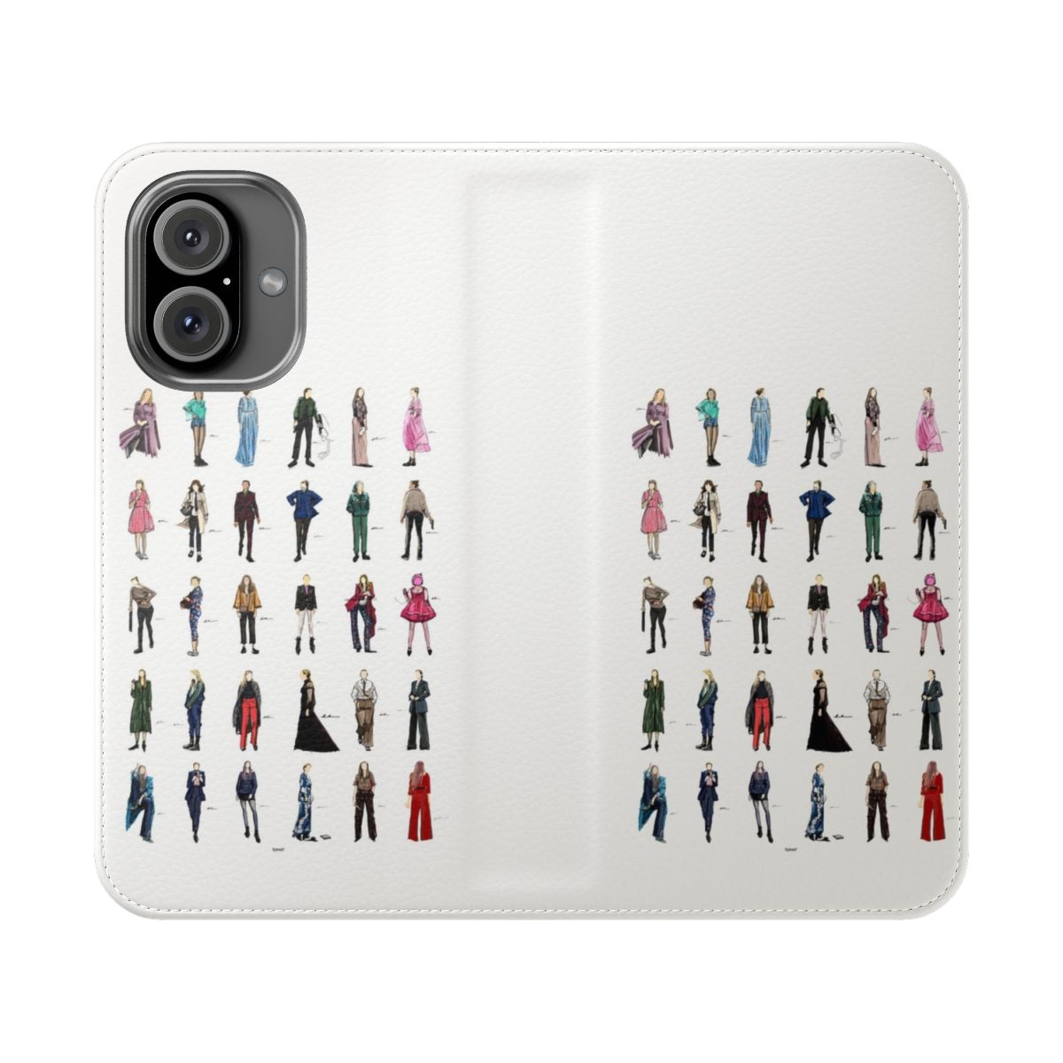 Killing Eve Villanelle-inspired flip cover phone case with fashion-forward design