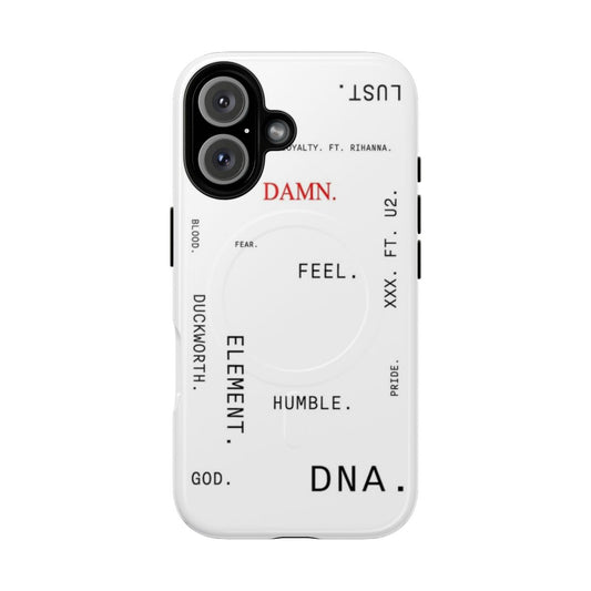 Magnetic tough phone case featuring artwork from Kendrick Lamar's DAMN. album