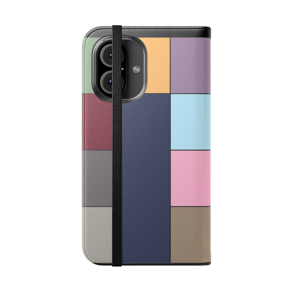 Stylish flip phone case featuring a minimal design inspired by Taylor Swift's album "Midnights" - Folded Front